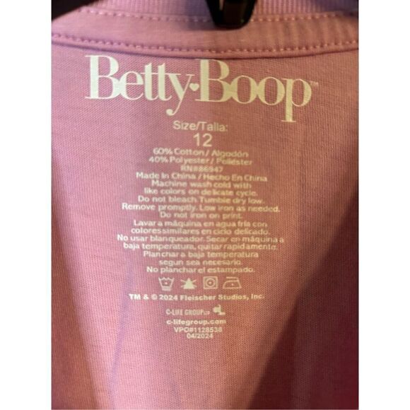 Betty Boop juniors T-shirt, size 12 nwt (0129) - Picture 4 of 5